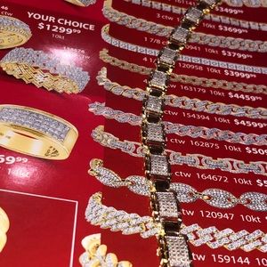 Real Diamond Mens 1.89ct natural genuine bracelet!